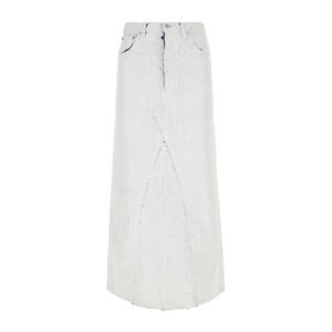 메종마르지엘라 하이웨이스트 프론트 슬릿 데님 스커트 SI0MA00