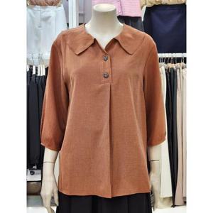 SOUP 세이브존07 여성 카라 루즈핏 블라우스 SAXLS21