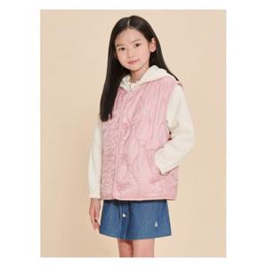 [빈폴키즈]특가 플리스 점퍼 패딩 베스트 2SET - 라이트 핑크 (B