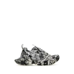 발렌시아가 여성 멀티컬러 3XL 러버 프린티드 플랫폼 스니커즈 734734W2RG3 9010