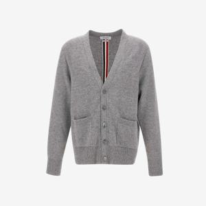 톰브라운 백 스트라이프 가디건 그레이 남성 MKC556A Y1029 055