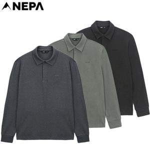 [네파][티셔츠 카라티셔츠](7K75269)_남성 가을겨울 캐주얼 기모 긴팔 폴로티셔츠