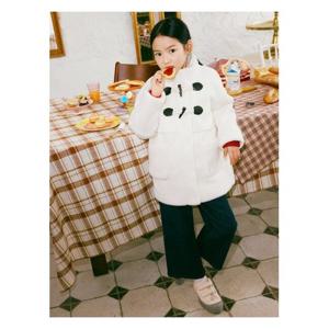 [빈폴키즈]여아 더플형 보아 점퍼  아이보리 (BI4939G010)