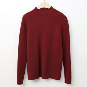 샵앤) 여성 반목 골지 안감 기모 니트 JR-WKN-4054-레드