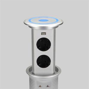 가구 매입콘센트 BIP-100U 실버 팝업 원통형