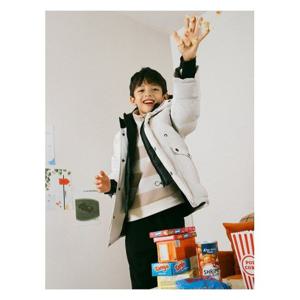 [빈폴키즈]카라코람 패딩 다운 - 아이보리 (BI4X38U030)