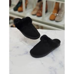 [한슈]한슈 세이브존07 퍼 트리밍 뮬 블로퍼 3cm HS33556pr (284