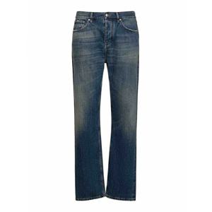 [BURBERRY] 라프리마 남성 부츠컷 코튼 진 위드 레더 로고 패치 8071802 Blue /8