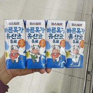 [에이알비티] 파스퇴르 바른목장 유산균 음료 125ml x 4개 P0037_0744