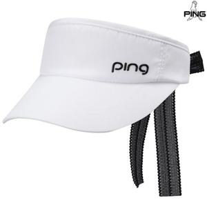 [핑골프][양말증정]여성 뒷리본 썬바이저 121E1CP052_WH