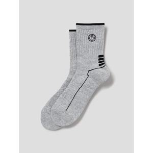 [빈폴골프ACC] (BE52KTB013) 남성 바닥 메쉬 미들삭스 - 그레이