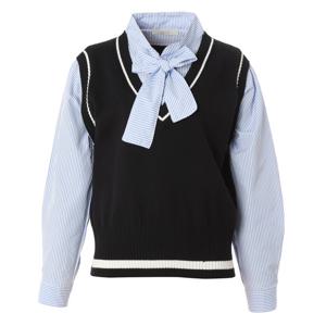 [에이비에프지]니트베스트레이어드스타일 스트라이프남방 APY5HB37G