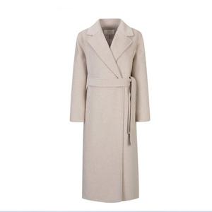 [씨]울 블렌디드 스트랩 롱 코트 (SJHRX9614)