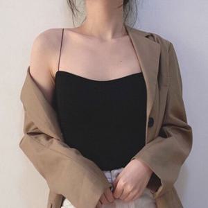 캡내장 이너탑 슬림끈 내장패드 런닝 코디 캐주얼