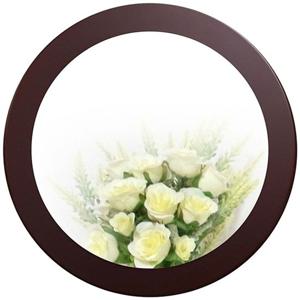 IG7320 원형 벽거울 40cm 브라운 제조한국