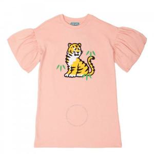 겐조 키즈 타이거 프린트 코튼 드레스 K12332-43G