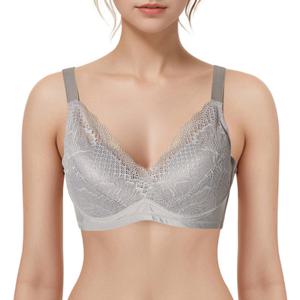 [비비안(언더웨어)]고급스러운 디자인 자가드 레이스 A,B,C컵 노와이어 브라 BR6729