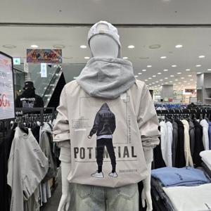 [써드케이](남녀공용 )후드탈착 항공점퍼MO1JU016-라이트베이지0