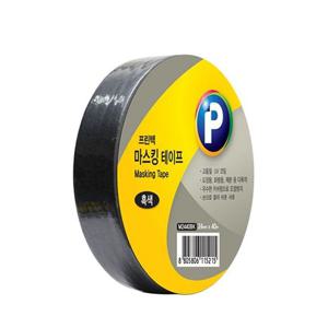 프린텍 M2440BK 마스킹테이프 흑색 24x40 M2440BK 마스킹테이프 흑색 스티커 테이프 문구 사무용품