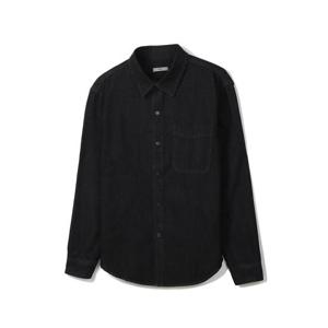 [노티그] 코튼혼방 데님 셔츠 블랙