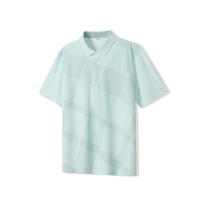 [노티그] 여름체크 프린트 카라 티셔츠 민트