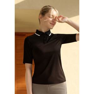[엘르골프]25년 여름 여성 가슴 로고 폴로 티셔츠[6L45252]