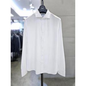 바쏘옴므 세이브존03 바쏘옴므 남자 화이트 와이드 카라 스판 드레스 셔츠 WSAGZ5TD02A