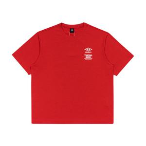 엄브로 트로피컬 오아시스 파라다이스 프레쉬 반팔 티셔츠 UQ223CRS58RED