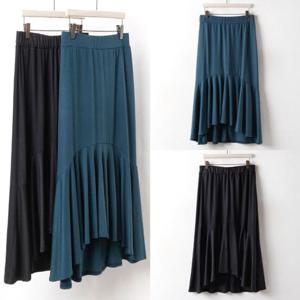 빅사이즈 롱 프릴 스커트 DMN2352 훌 롱 치마 플