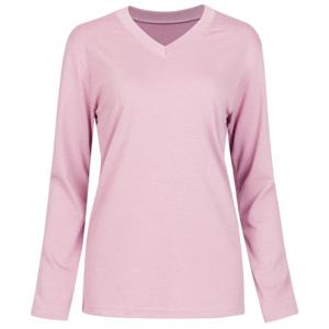 [샵앤]소프트 국산 여성 V넥 티셔츠 DAI-WSH-1111-핑크