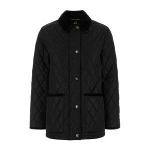 버버리 블랙 퀼티드 패턴 재킷 8107463 C1900