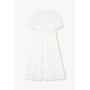 [지컷]퍼프 슬리브 패치 포켓 롱 원피스(7255237109)