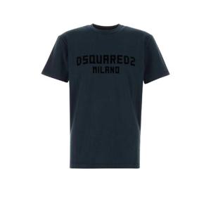 DSQUARED Midnight blue cotton t-shirt S74GD1418D20020 968