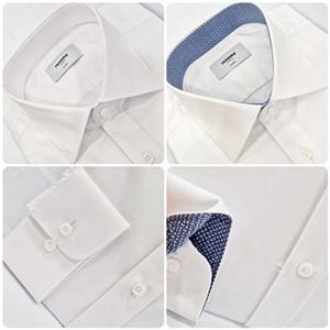 [레노마셔츠]일반핏/스판/노-포켓/TR트윌 스판/긴소매 와이셔츠