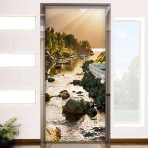 아트박스/꾸밈 cc029-저녁노을아래_현관문방문시트지