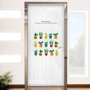 아트박스/꾸밈 tm003-행복한선인장_현관문시트지