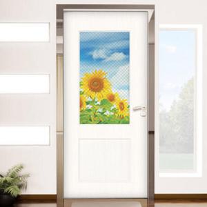 아트박스/꾸밈 ce122-모던사선라인(해바라기)_현관문시트지