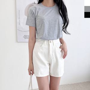 샵앤) 국산 여성 빅사이즈 라운드 반팔 티셔츠 WDM-WSH-DGI18221