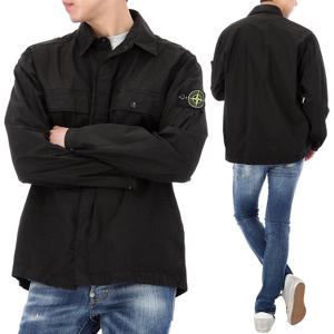 25SS 스톤아일랜드 와펜 패치 버튼업 셔츠 자켓 K1S151200015 S0003 V0029