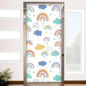 아트박스/꾸밈 pd791-무지개패턴_현관문시트지