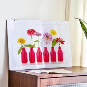 아트박스/꾸밈 ns197-행잉액자_화병속의꽃(사각가로대형)