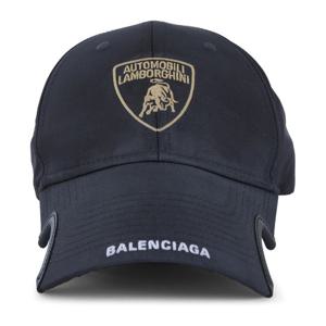 발렌시아가 커브드 브림 자수 캡 837059 4F1B61000