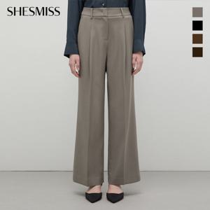 [쉬즈미스] 핀턱 히든 와이드 팬츠_SWWSLP32100