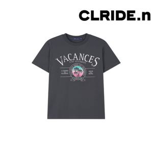[클라이드]여성 VACANCES 그래픽 반팔티셔츠 FPBTS711F