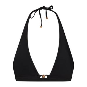 셀린느 블랙 홀터넥 트라이앵글 비키니 탑 RZ00H152C 38NO