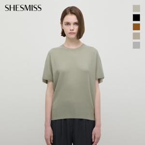 [쉬즈미스] 사선 캡 소매 니트_SSKPOP32080