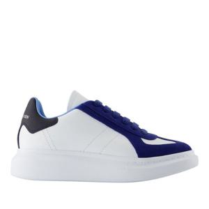 알렉산더맥퀸 화이트 블루 로우탑 오버사이즈 스니커즈 807882W