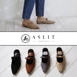 [애슬릿] 여성 여름 스웨이드 가죽 리본 블로퍼