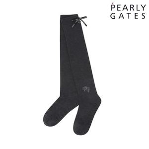 파리게이츠 (521E3SC008MG) 여성 스마일 백 리본 논슬립 니삭스