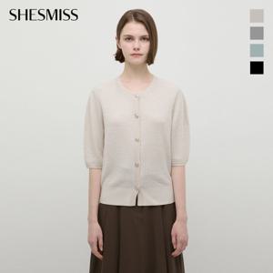 [쉬즈미스] 울 글리터 하프 슬리브 가디건_SSKCDP31030